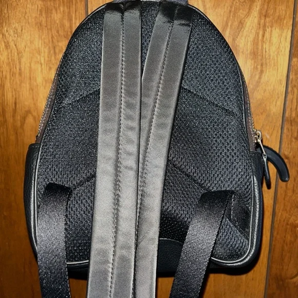 Coach Brown and Black Leather Backpack - Picture 3 of 8